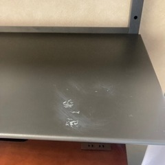 中古　机 ワークデスク　可動式　棚付きの画像