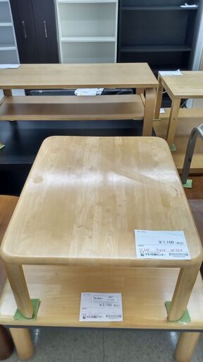 ★ジモティ割あり★  テーブル ナチュラル H32×D61×W75 クリーニング済み TJ1866