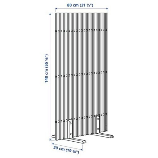 【送料込】 大阪】IKEA ネッマロー (ほー 自立式パーテーション 仕切り 間仕切り・パーテーション