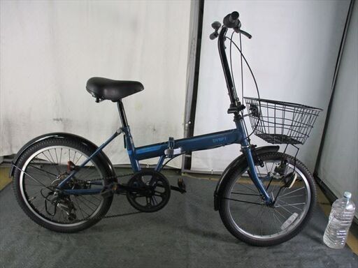 D20★　9500円★　折りたたみ中古自転車【20インチ　ブルー 】