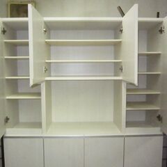 R509 国産 大型シューズボックス、下駄箱、39足収納可能、幅120cm Used
