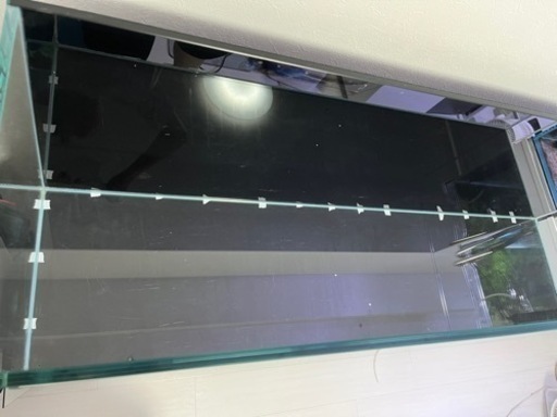 120cmスリム水槽  (120×30×40cm 130L) ＋水槽台セット