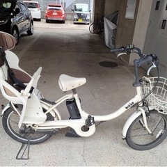 子乗せ自転車　バッテリーに問題あり