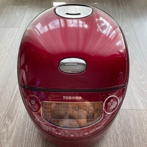 【決まりました】IH炊飯器 TOSHIBA 2019年式 赤 3.5号炊