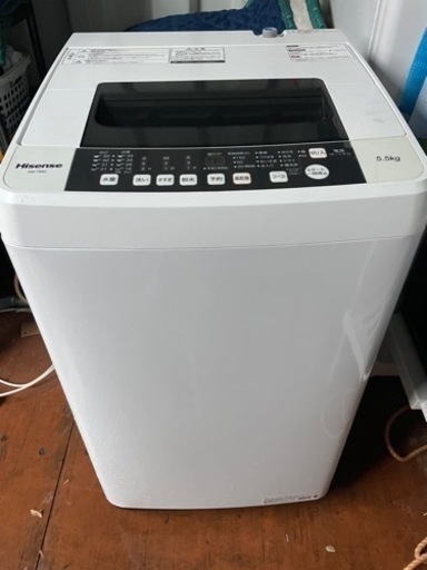ハイセンス　洗濯機　2019年　配達します