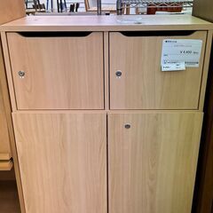 ★ジモティ割あり★  収納家具 茶 H105×D40×W80 ク...