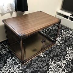犬ゲージ　ブラウン