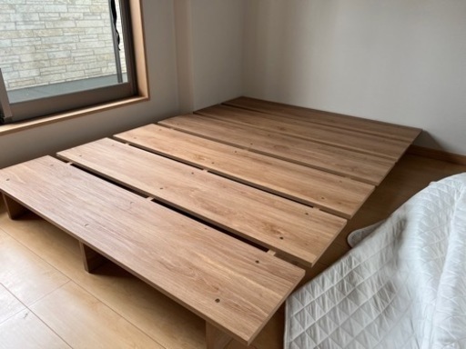 LOWYAセミダブルベットフレーム＋マットレス