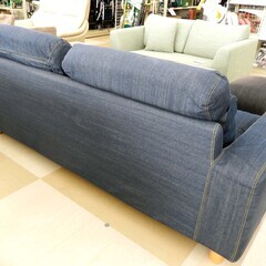 MUJI/無印良品 2.5シーターソファ ワイドアーム ヘッドレスト付き 綿