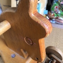 木馬 子供 遊び レトロ 車輪付き 知育玩具の画像