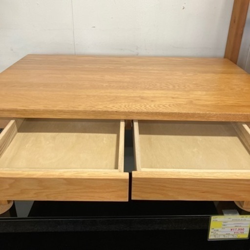 3/4値下げいたしました！⭐️人気⭐️ 無印良品 引出付センターテーブル No.4380