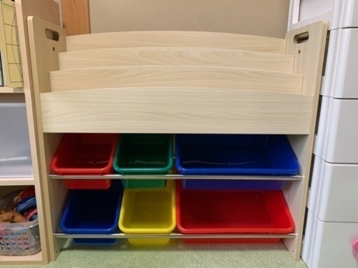 【美品】おもちゃ　収納　ラック　本棚