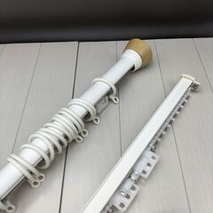 ◆J-2505KA3◆ダブル◆カーテンレール◆1940mm 2090mm◆ふさかけ◆ホワイト◆の画像