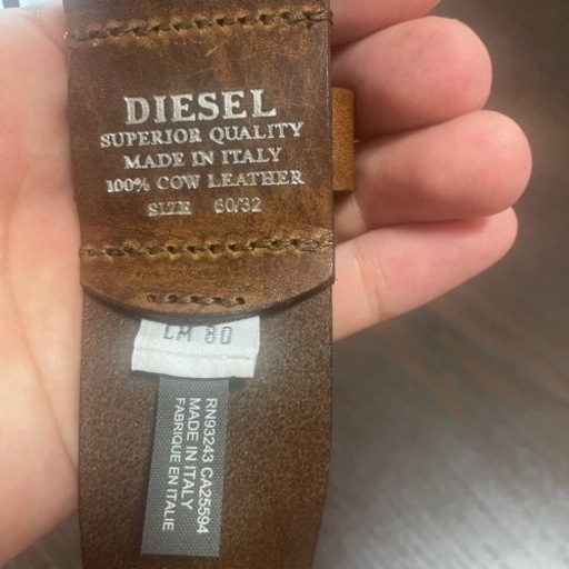 DIESEL ブラウンベルト：新品未使用