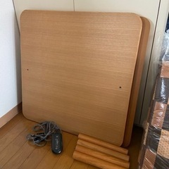 無印のこたつ　敷き布団　掛け布団　中古品の画像