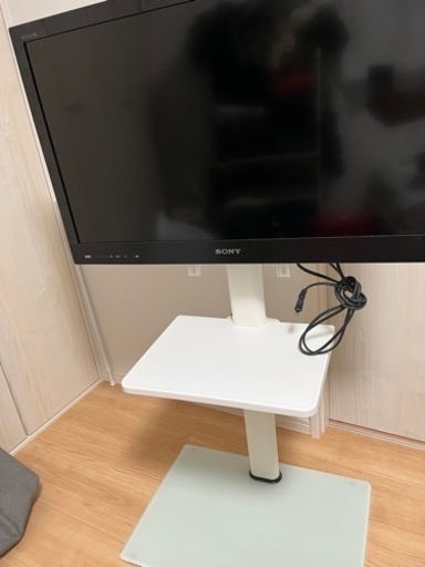 【決まりました！】テレビと壁寄せテレビスタンドセット