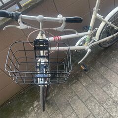 リサイクルショップどりーむ荒田店　No921 エコNo17032X 自転車　ミニベロ　BRIDGESTONE　MARKROSA　マークローザ　希少♪　ギア切り替え付き♪　オートライト付き♪の画像