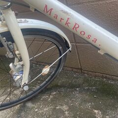 リサイクルショップどりーむ荒田店　No921 エコNo17032X 自転車　ミニベロ　BRIDGESTONE　MARKROSA　マークローザ　希少♪　ギア切り替え付き♪　オートライト付き♪の画像