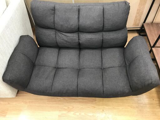 ★ジモティ割あり★  2掛けソファー ブラウン H63×W112×D75 クリーニング済み KJ2792
