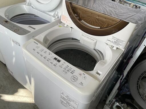 洗濯機の分解クリーニング行っています！配送設置込み　東芝6.0K洗濯機DDモーター　2019年製　分解クリーニング済み！！