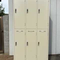 ■SKK 6人用ロッカー① カギ付■SLK-6 オフィスロッカー...