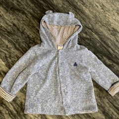BABY GAP リバーシブルくまさんパーカー