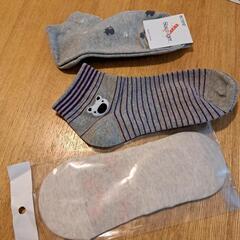 ⑤新品ソックス三点　くま　ネコ　花～春にもの画像