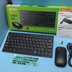 J877　サンワサプライ　2.4GHZ ワイヤレスマウス＆キーボード　SKB-WL32SETBKの画像