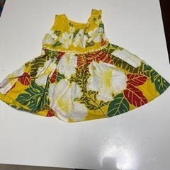 ハイビスカス🌺ワンピース👗90cmの画像