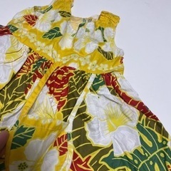 ハイビスカス🌺ワンピース👗90cmの画像