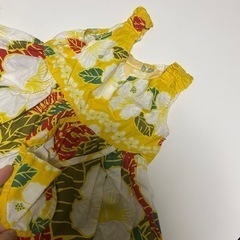 ハイビスカス🌺ワンピース👗90cmの画像