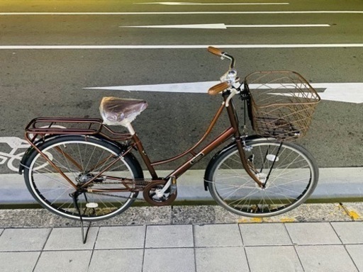 希少！レトロ風自転車。チェーンも後ろタイヤも、その他も新品部品多用！