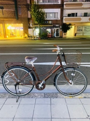 希少！レトロ風自転車。チェーンも後ろタイヤも、その他も新品部品多用！