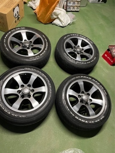 （購入者決定！）ハイエース　17インチホイール&予備のタイヤ3本セット！