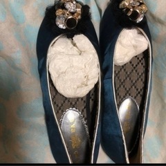 cavacava サテン生地バレエシューズ　24-24.5cm