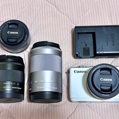 【動作確認済】Canon EOS M10 本体＋レンズ4個セット バッテリー付き