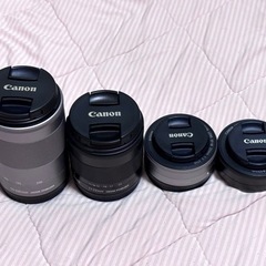 【動作確認済】Canon EOS M10 本体＋レンズ4個セット バッテリー付き