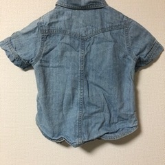 郵送可能【doro】デニム　半袖シャツ　90の画像