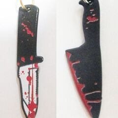 新品・送料無料！2個セット！ハロウィン・ホラー血糊包丁ナイフ・キ...