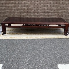 ◎お値下げしました‼️  唐木家具 紫檀 座卓 座敷机 透かし細...