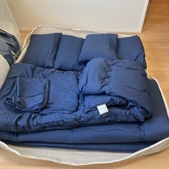 布団　ダブル　2組　一度だけ使用