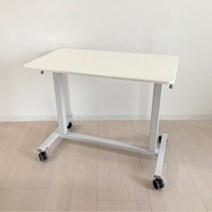 ガス圧昇降式スタンディングデスク  キャスター付きの画像