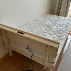 シングルベッド　マットレス付き　ほぼ新品の画像