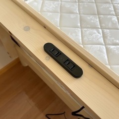 シングルベッド　マットレス付き　ほぼ新品の画像
