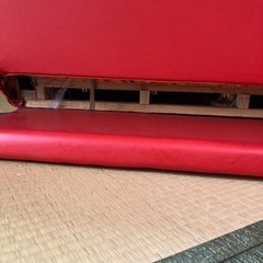 訳あり 三人掛けローソファーベットの画像