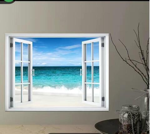 海の絵画　フレー厶付き　新品