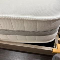ダブルベッド　ポケットコイルマットレスのみ　厚み20cmの画像