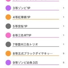 【9/21更新残り45本】メダカくじ　1回300円　特賞【ミッドナイトフリル体外光TYPE】の画像