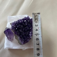 紫水晶　アメジスト　母岩付き　パワーストーンの画像