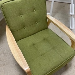 一人用ソファ　グリーン